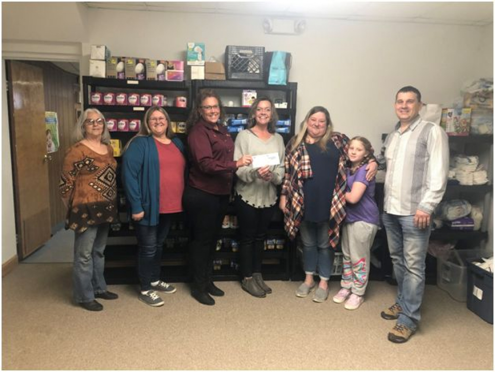 Mason County Baby Pantry receives donation from Felman Production