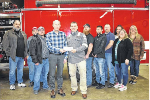 Local Fire Departments receives donation from Felman Production, LLC.